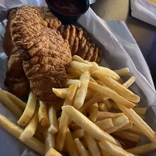 fish and chips, fish, food, seafood