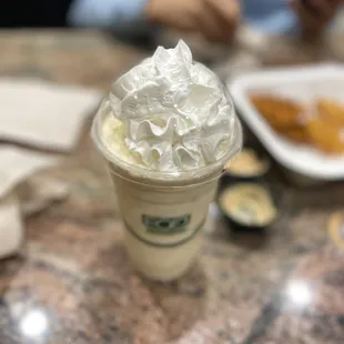 Pumpkin cheesecake milkshake