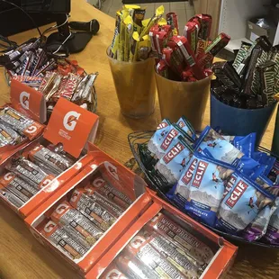 Protein bars and chips