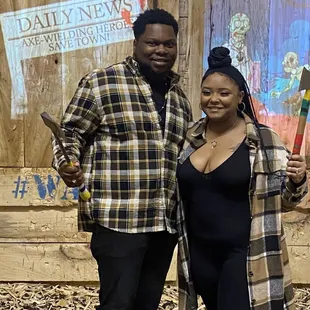 Me and my husband had so much fun, we lift our axe but we'll be back.