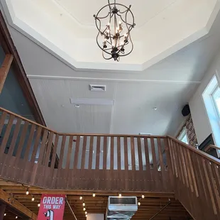  a staircase leading to the second floor