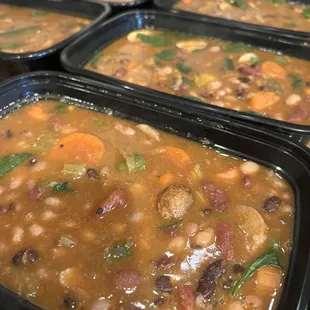 Seven bean  herb soup