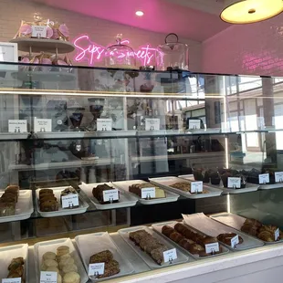 a display of pastries