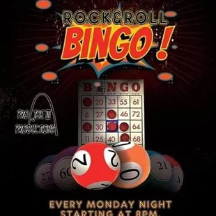 bingo balls and numbers on a black background