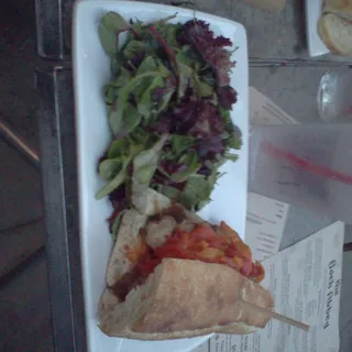 Bratwurst Sausage Sandwich