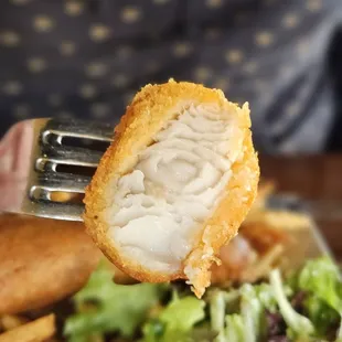 Super fresh fish moist inside crispy outside