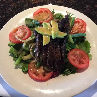 Portabella fajita salad