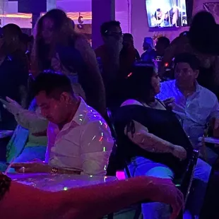 Look how close everyone is and the tables and again no mask