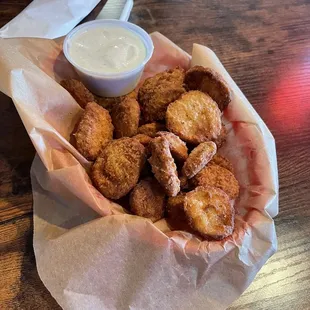 Frickles (fried pickles)