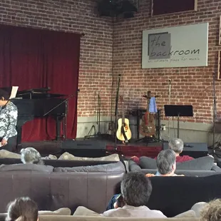 Small space, couches, great sound