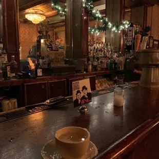 Bee's knees served in a cup and saucer!