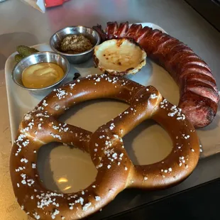 Hot Kielbasa platter