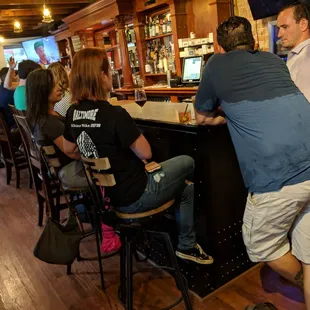 The inside of the bar