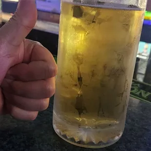 Frosty Coors Light on tap