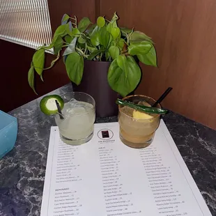 401 and pineapple jalapeño margarita