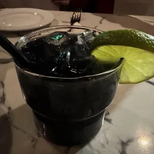 Midnight margarita without the sugar rim