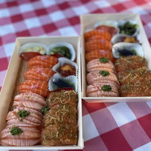 sushi and sashimi, food