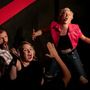 From the show Cards of Destiny, a fast-paced improv competition.