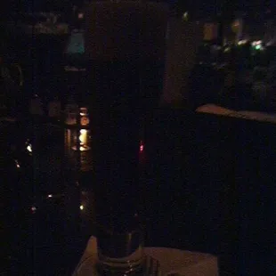 a fancy drink from the backstage bar