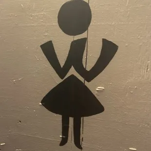 Cutest ladies room sign ever!