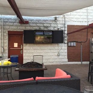 Chilling in the backyard watching the PGA Championship!