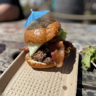 Double burger very tasty