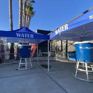 Water for hot daytime shows