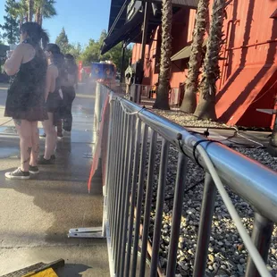 Misters for hot daytime shows