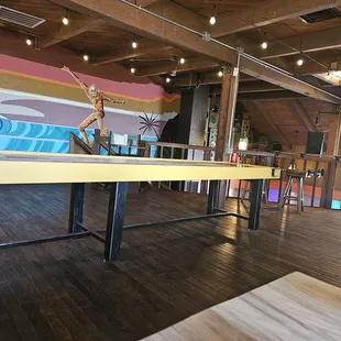 a table tennis court