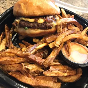 John Gotti burger comes with bacon jam and Gouda