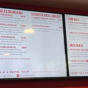 Menu. I had the John Gotti with slaw