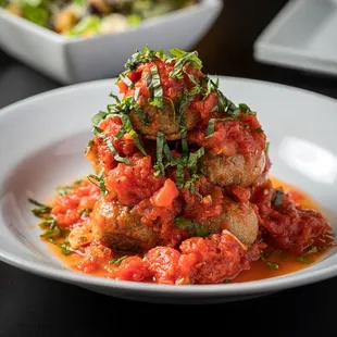 a plate of food on a table