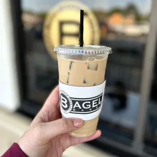 Their signature sweetened iced coffee -- very delicious, very sweet!