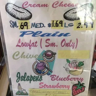 I had the jalapeño cream cheese. Just the right amount of kick.