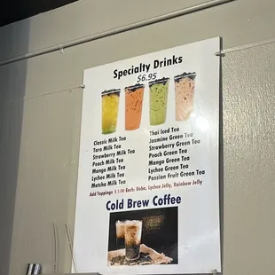 Specialty drinks