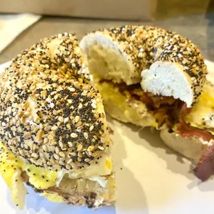 Everything Bagel Bacon, Egg &amp; Cheese