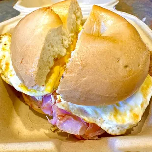 Ham and Egg on Plain