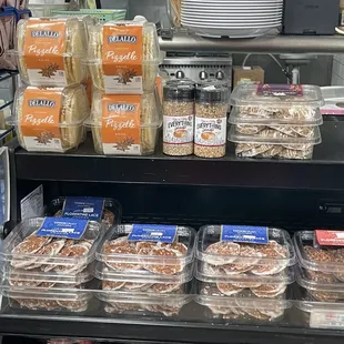 Crackers and cookies and cheeses