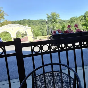 View from the tables outside.