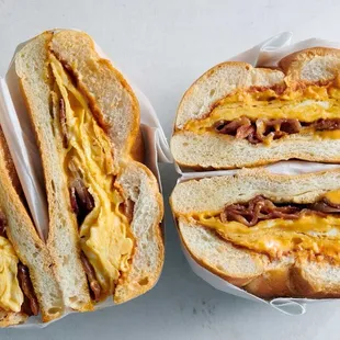 An example of how breakfast Sandwich eggs look