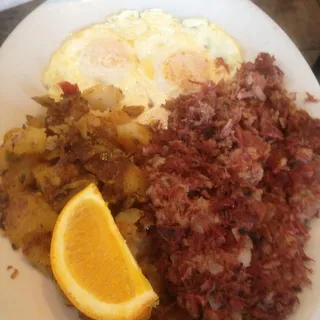 CB Hash and 3 Eggs
