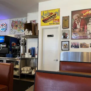Inside booths