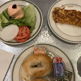 Side of Hash Browns, Lox Spread, Side of Bagel