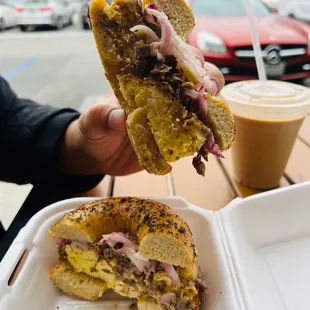 Uppers on everything bagel