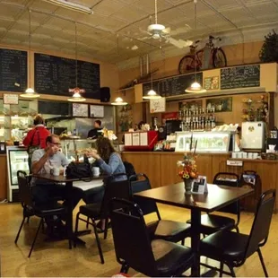 the interior of the restaurant