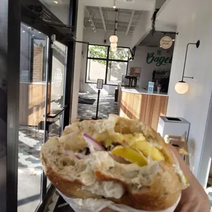 Southwestern breakfast sandwich