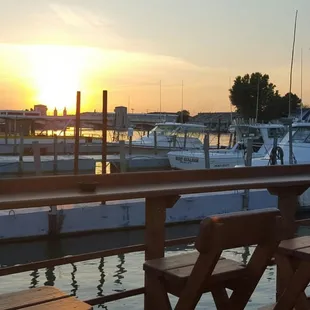 Back outside bar seats