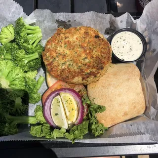 Seafood Cake Sandwich
