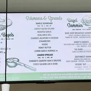 Menu as of April 2024.