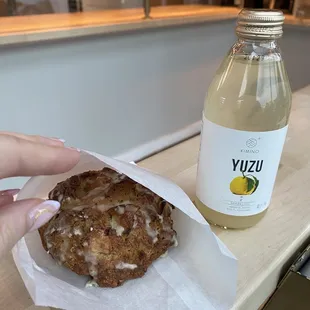 Caramel apple fritter